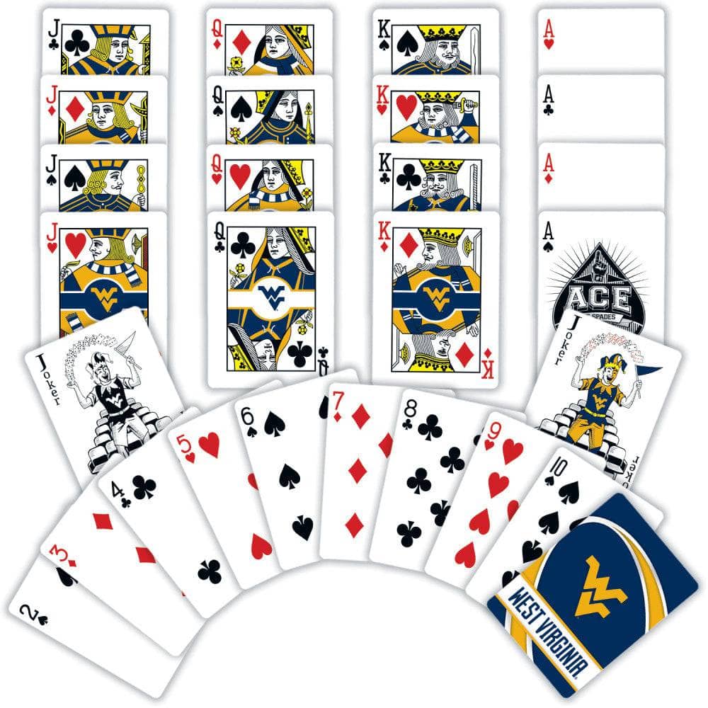 West Virginia Mountaineers Playing Cards - 54 Card Deck - Image 2
