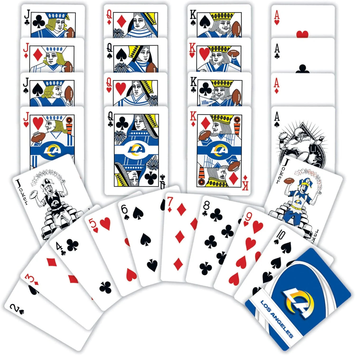 Los Angeles Rams Playing Cards - 54 Card Deck - Image 2