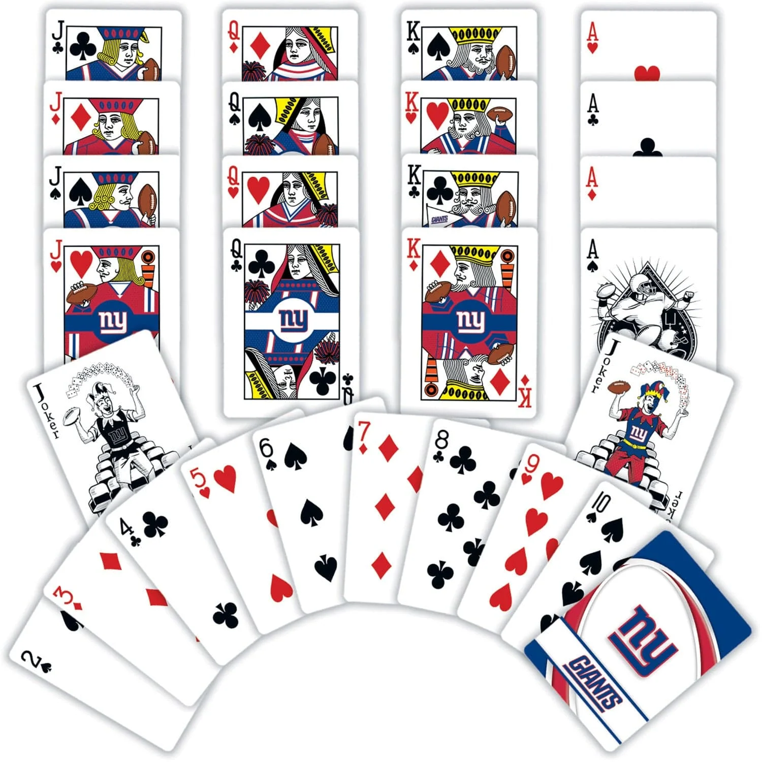 New York Giants Playing Cards - 54 Card Deck - Image 2