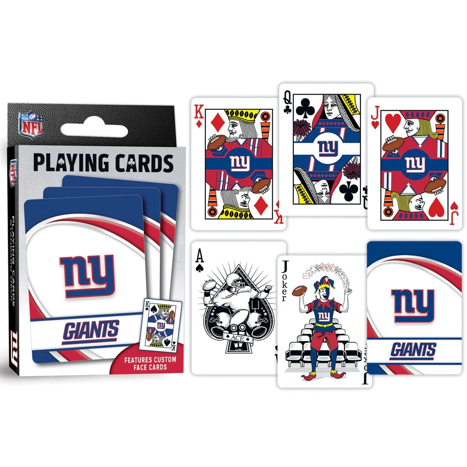 New York Giants Playing Cards - 54 Card Deck - Image 3