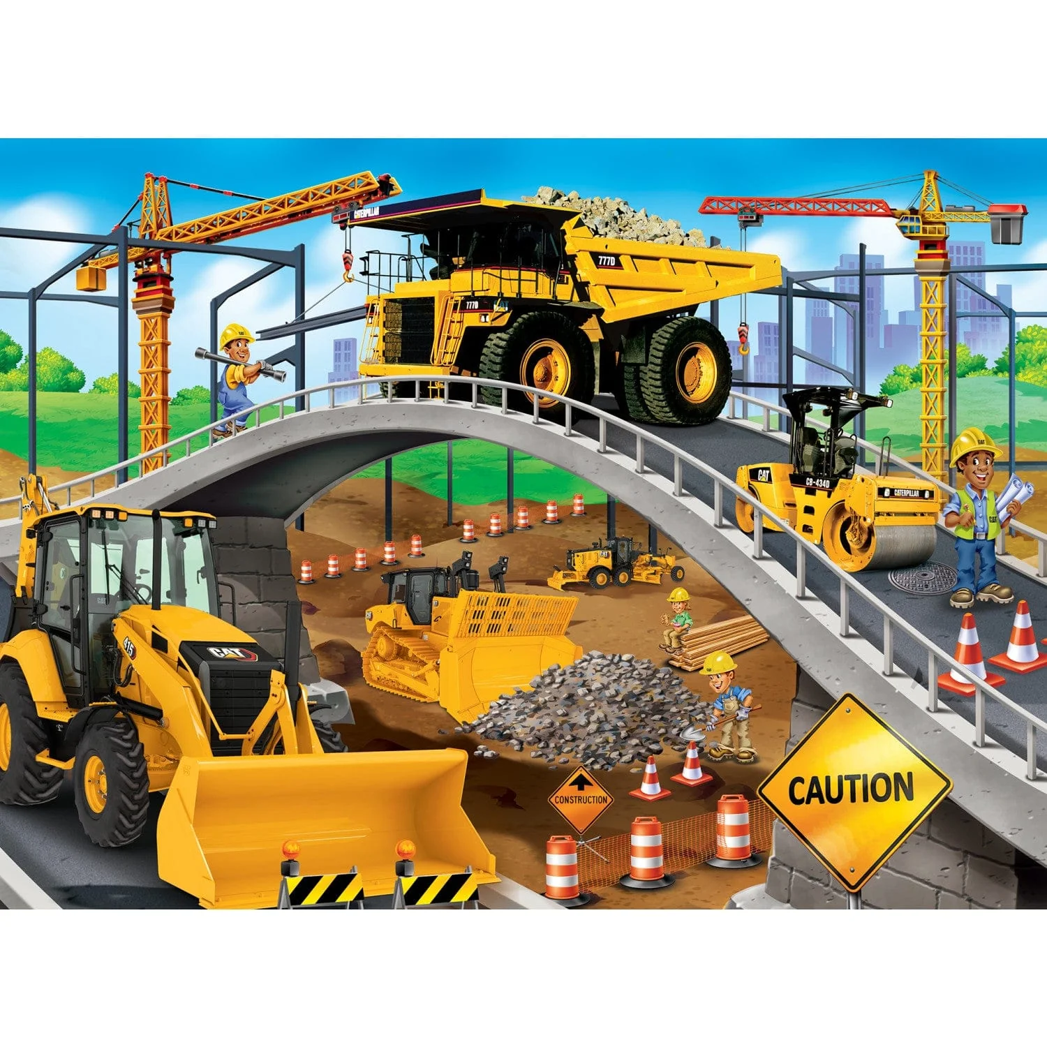 CAT - Under the Bridge 60 Piece Jigsaw Puzzle - Image 2