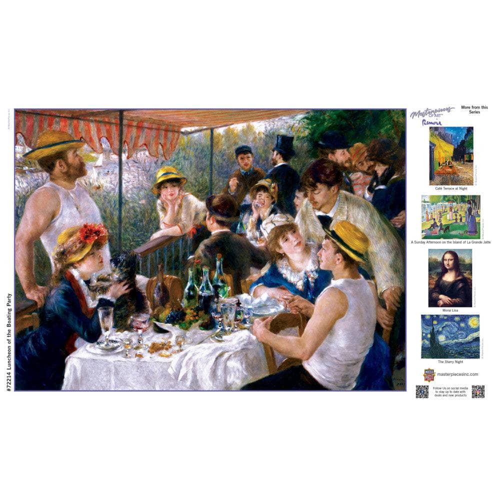 MasterPieces of Art - Luncheon of the Boating Party 1000 Piece Jigsaw Puzzle - Image 4