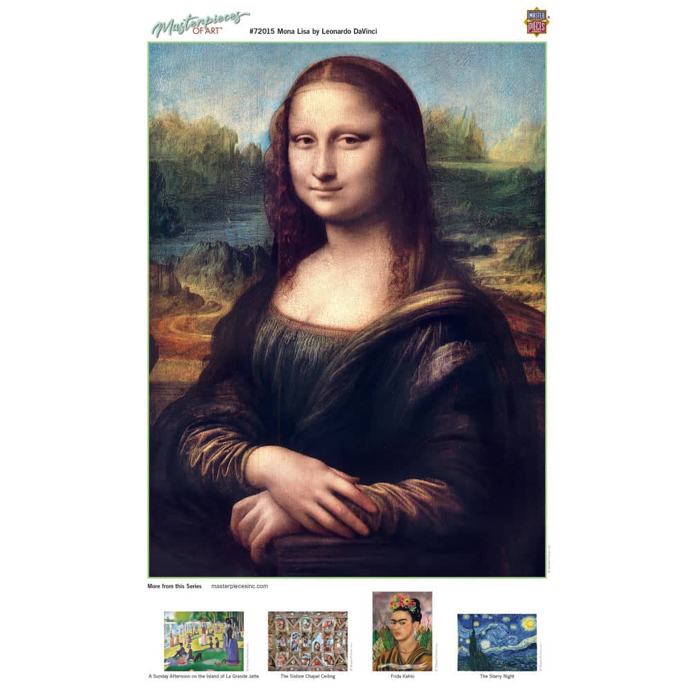 MasterPieces of Art - Mona Lisa 1000 Piece Jigsaw Puzzle - Image 4