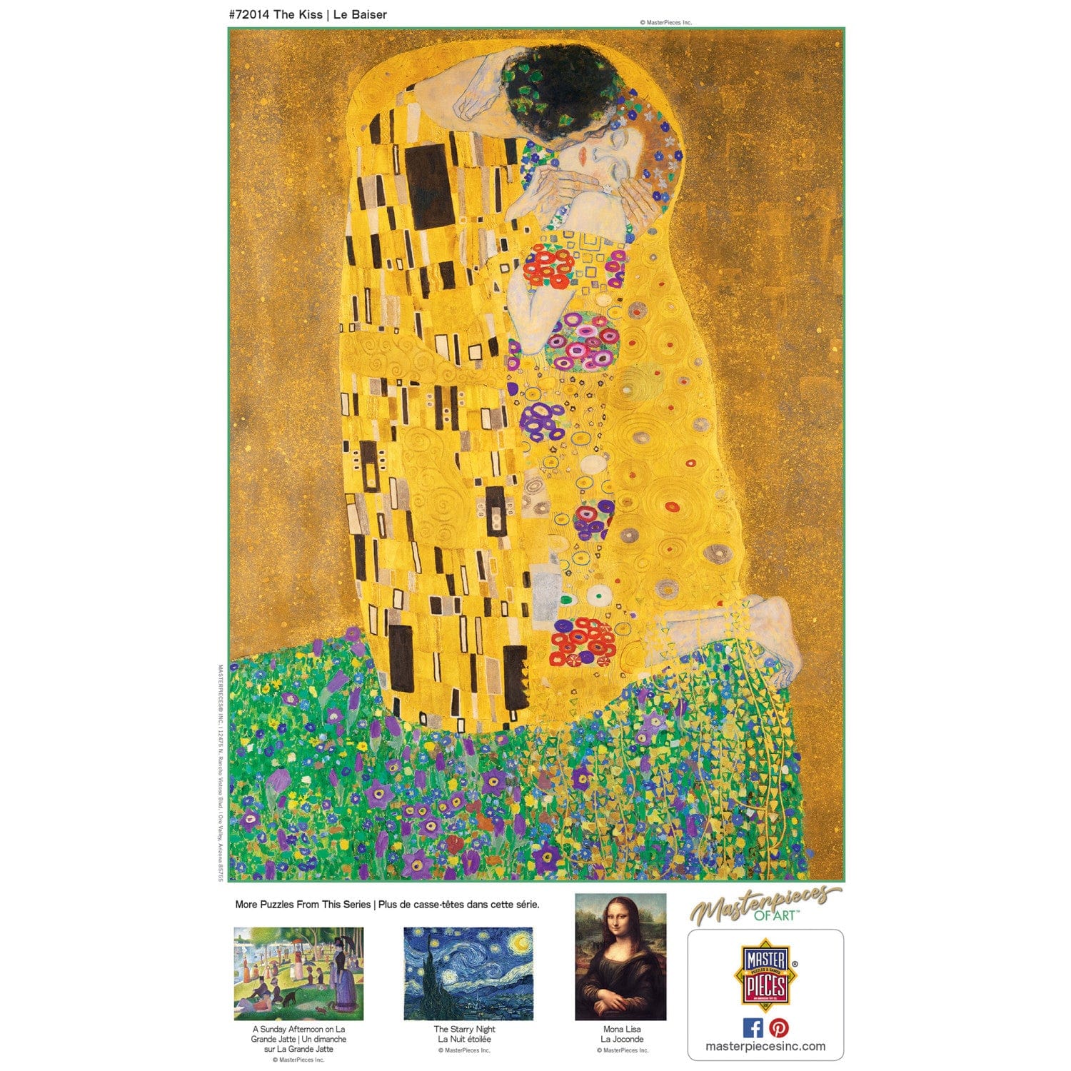 MasterPieces of Art - The Kiss 1000 Piece Jigsaw Puzzle - Image 4
