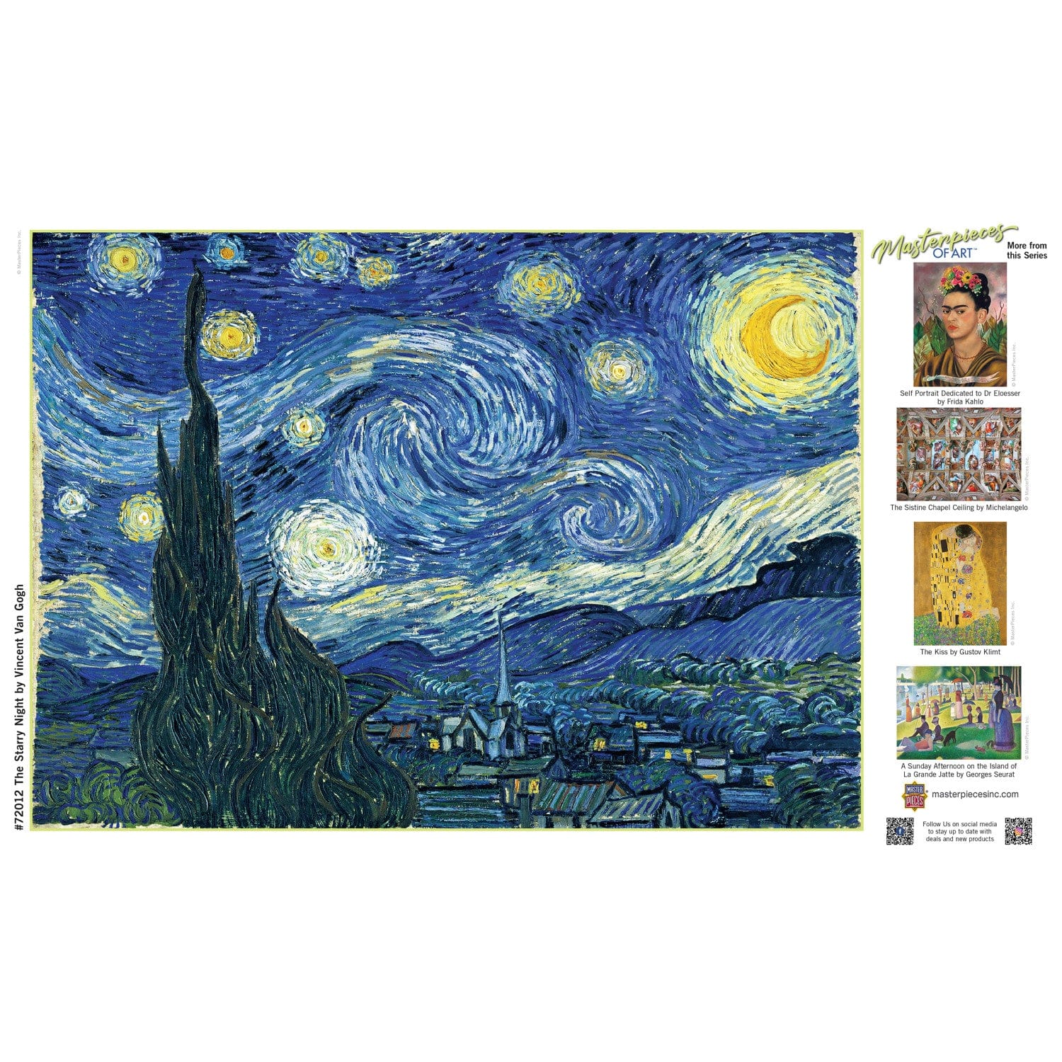 MasterPieces of Art - The Starry Night 1000 Piece Jigsaw Puzzle - Image 4
