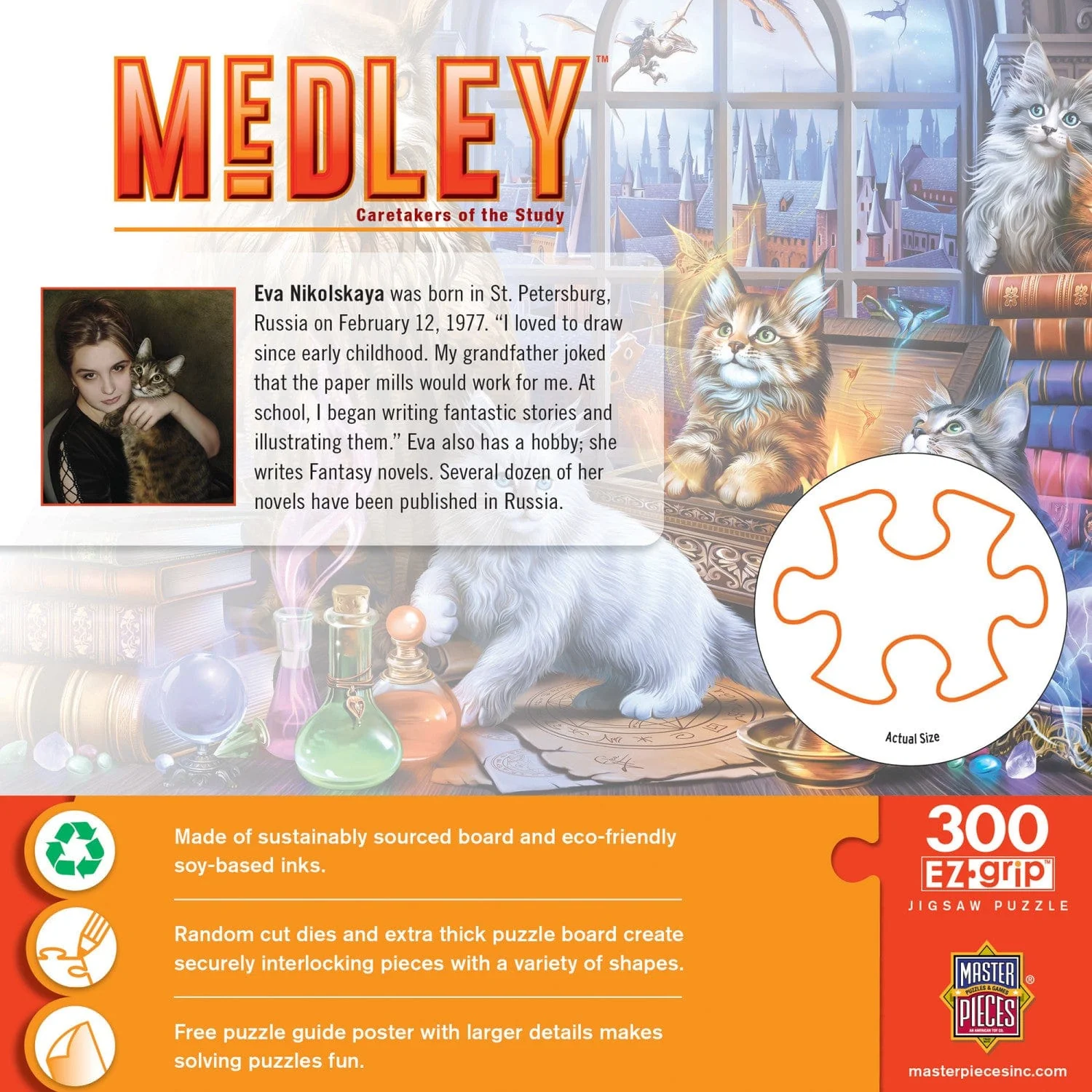 Medley - Caretakers of the Study 300 Piece EZ Grip Jigsaw Puzzle - Image 3