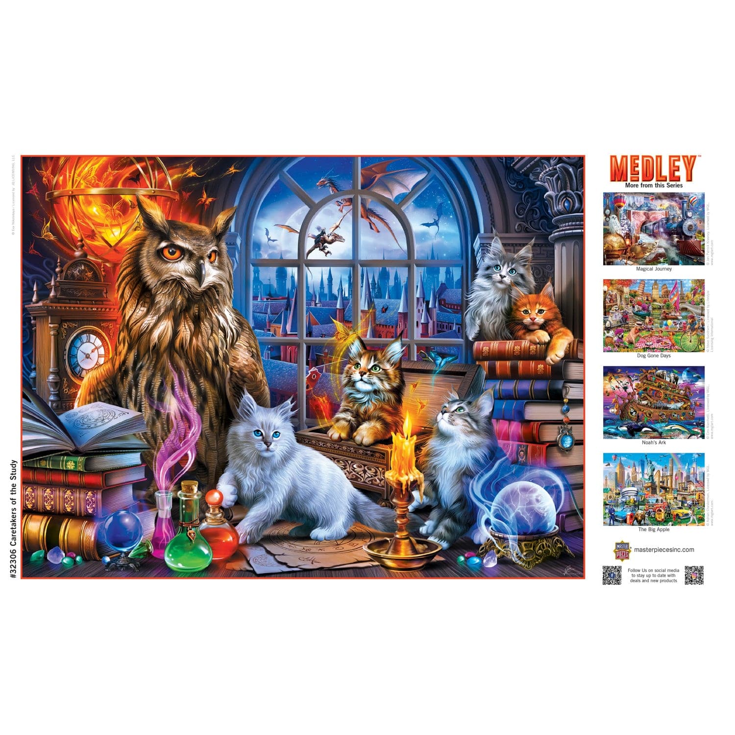 Medley - Caretakers of the Study 300 Piece EZ Grip Jigsaw Puzzle - Image 4