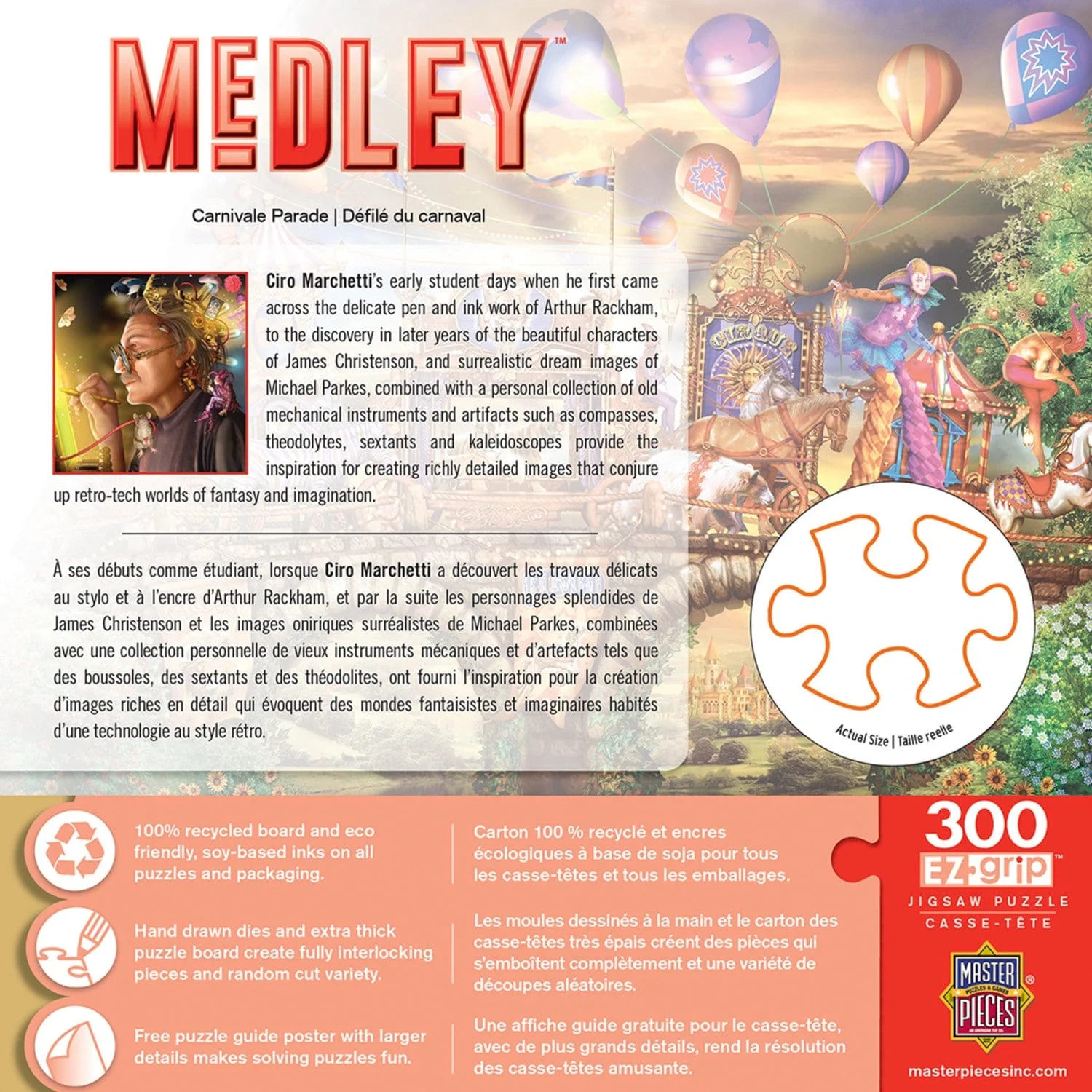 Medley - Carnivale Parade 300 Piece EZ Grip Jigsaw Puzzle - Image 3