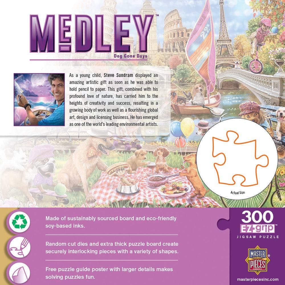 Medley - Dog Gone Days 300 Piece EZ Grip Jigsaw Puzzle - Image 3