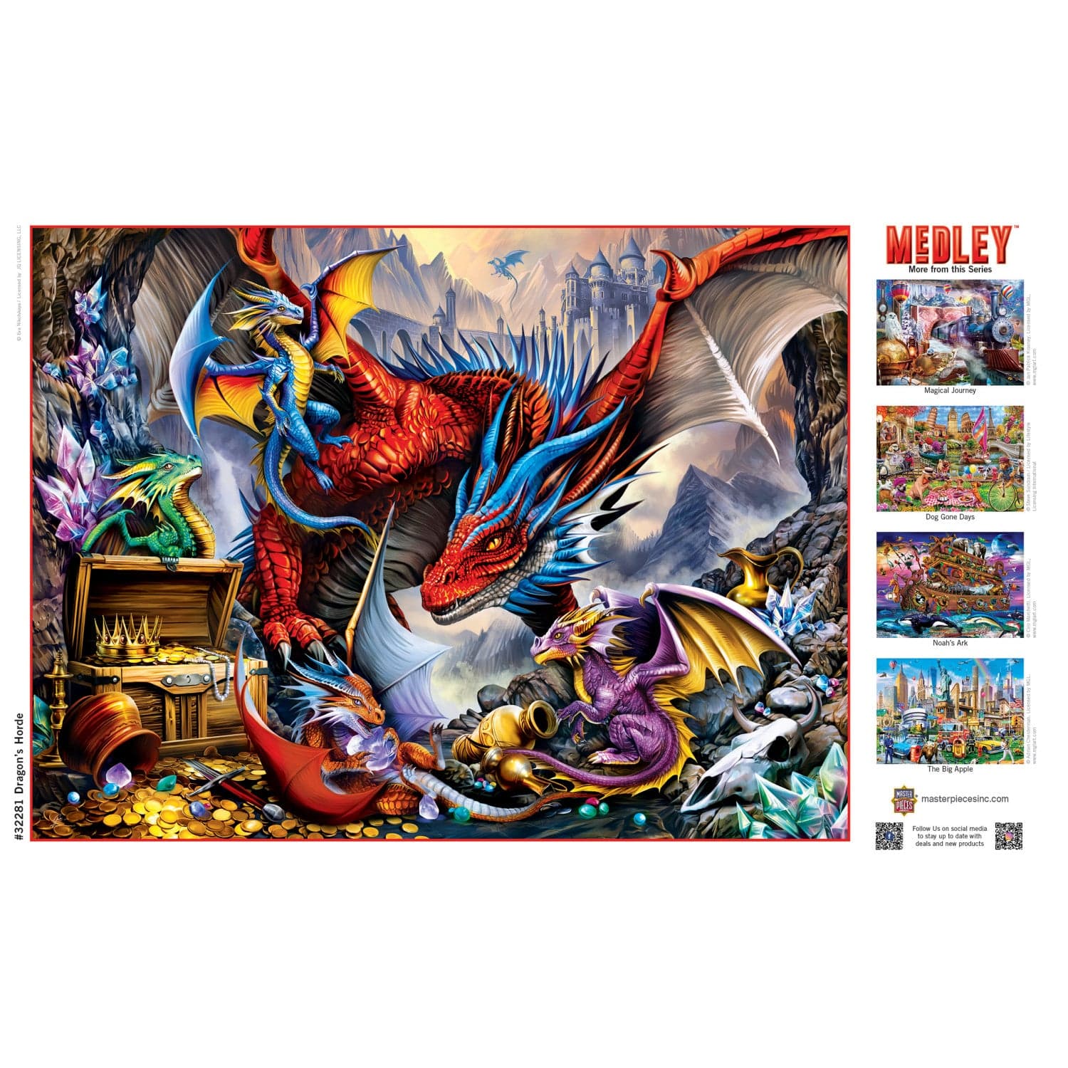 Medley - Dragon's Horde 300 Piece EZ Grip Jigsaw Puzzle - Image 4