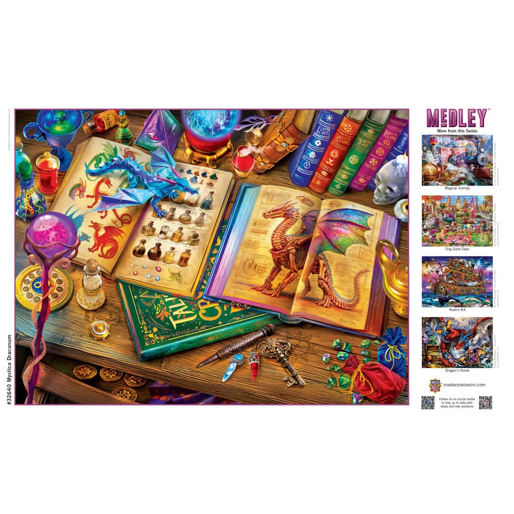 Medley - Mystica Draconum 300 Piece EZ Grip Jigsaw Puzzle - Image 4