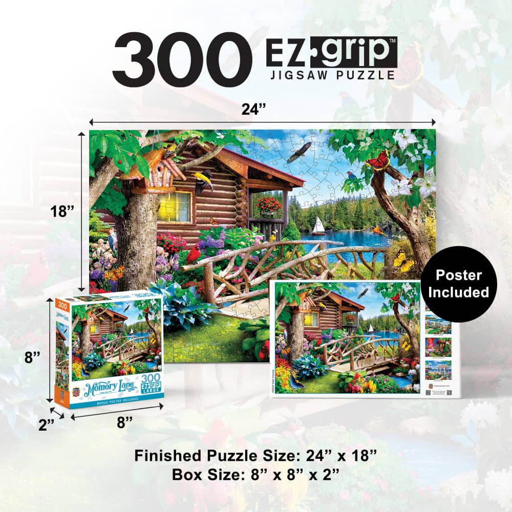 Memory Lane - Cabin Crossing 300 Piece EZ Grip Jigsaw Puzzle - Image 5