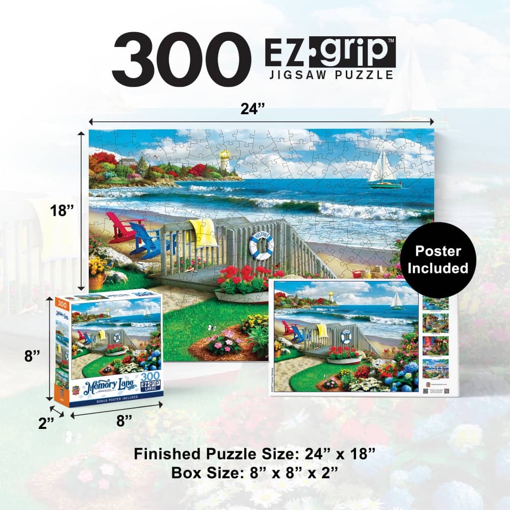 Memory Lane - Coastal Getaway 300 Piece EZ Grip Jigsaw Puzzle - Image 5