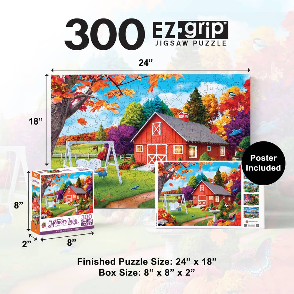 Memory Lane - Harvest Breeze 300 Piece EZ Grip Jigsaw Puzzle - Image 5