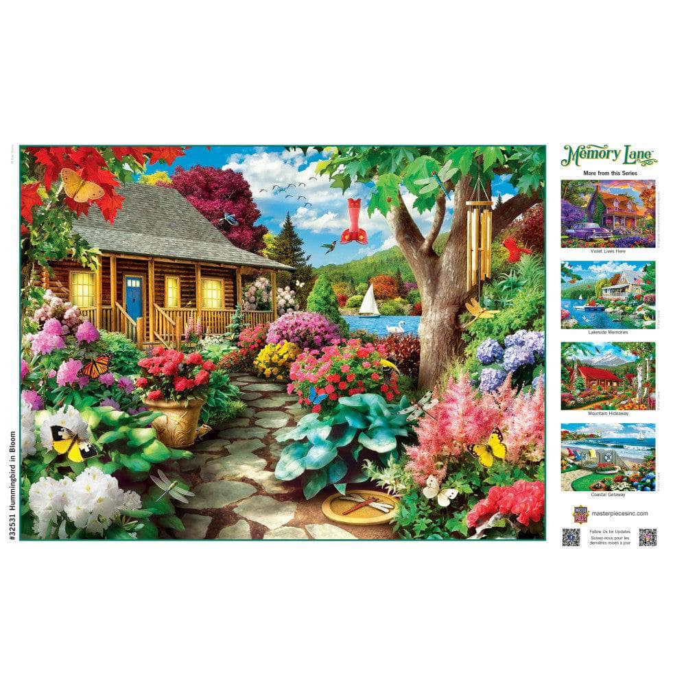 Memory Lane - Hummingbird in Bloom 300 Piece EZ Grip Jigsaw Puzzle - Image 4