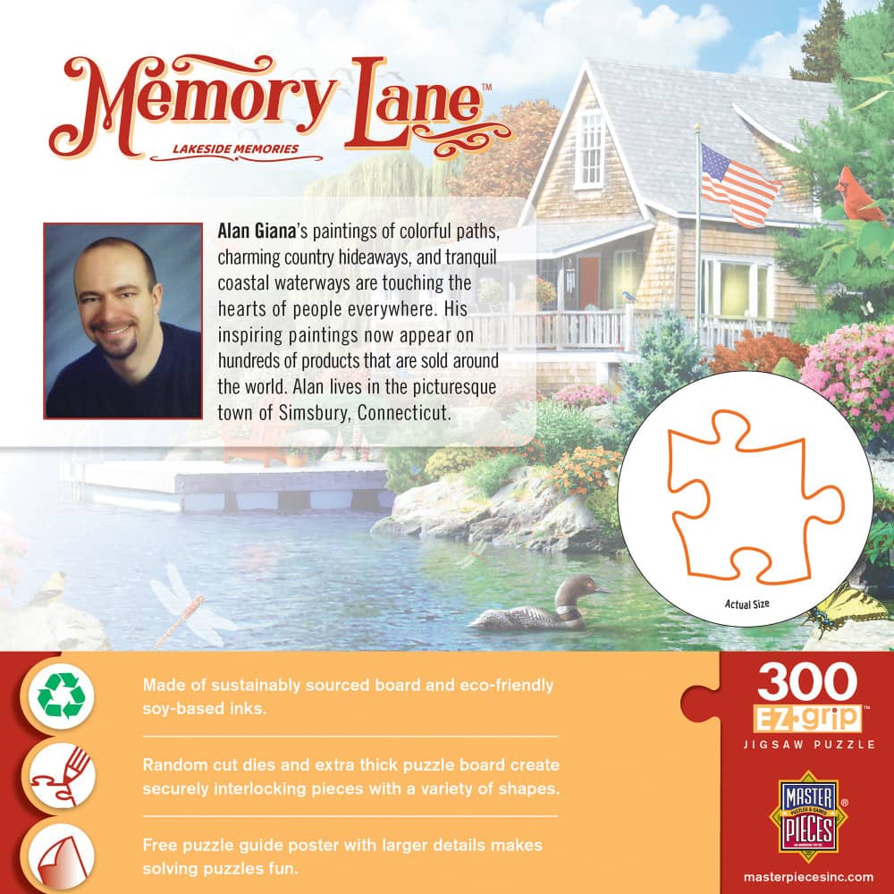 Memory Lane - Lakeside Memories 300 Piece EZ Grip Jigsaw Puzzle - Image 3