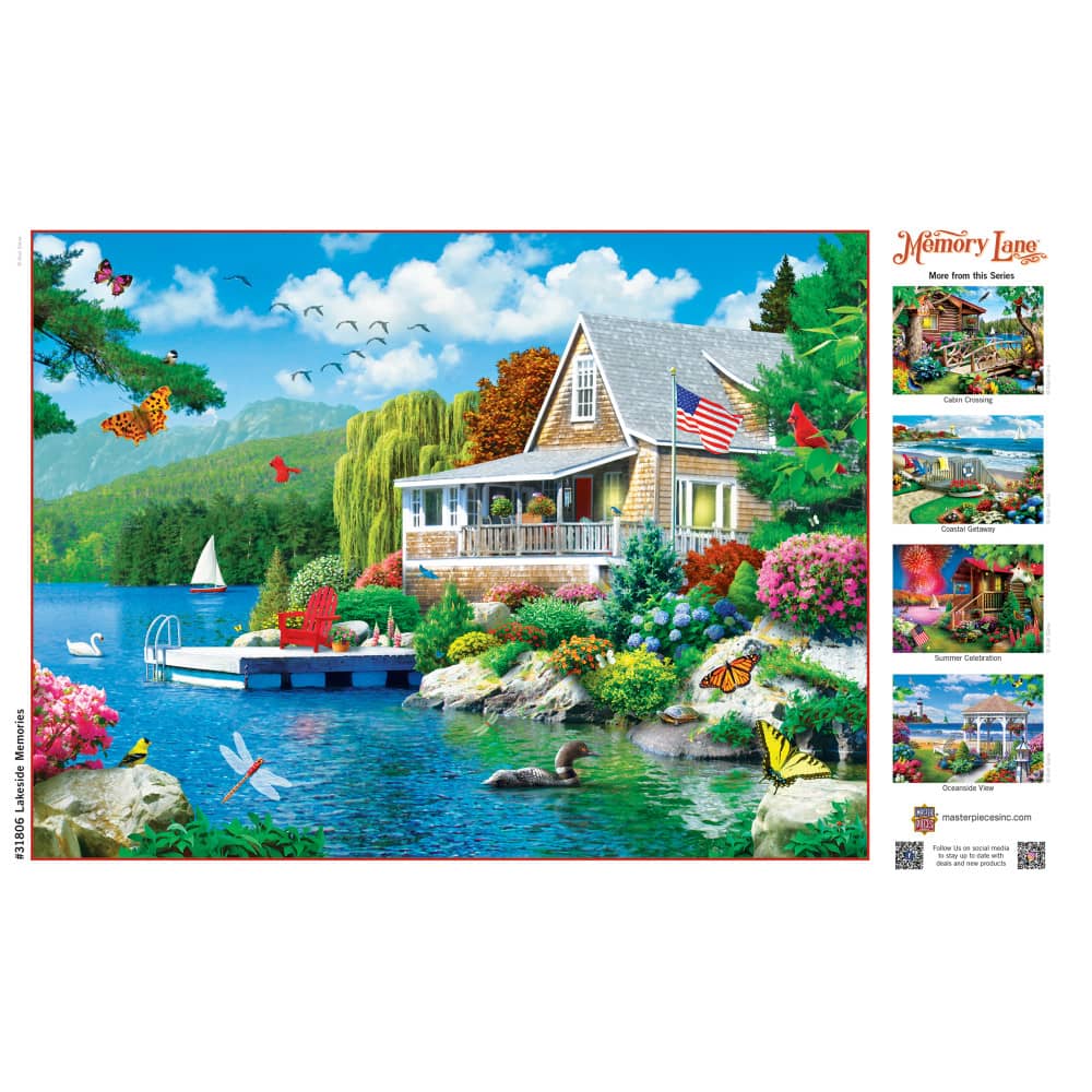 Memory Lane - Lakeside Memories 300 Piece EZ Grip Jigsaw Puzzle - Image 4