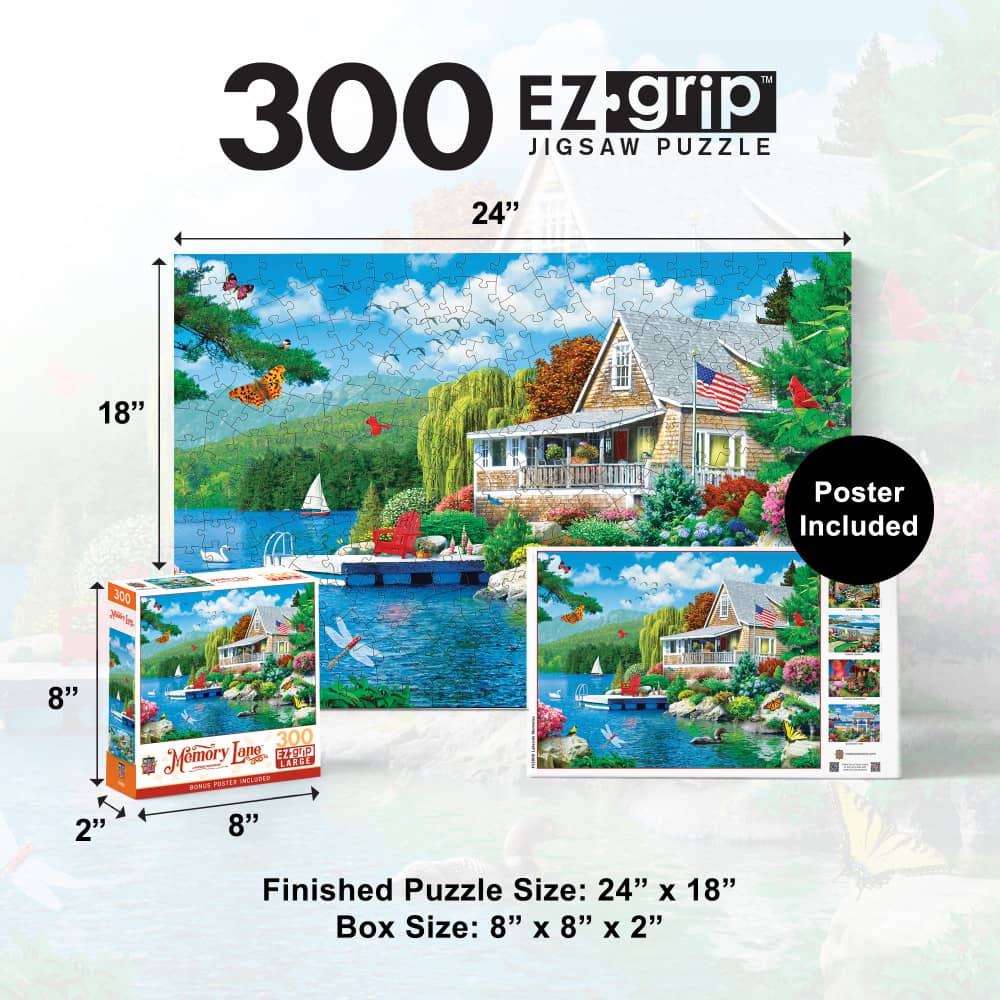 Memory Lane - Lakeside Memories 300 Piece EZ Grip Jigsaw Puzzle - Image 5