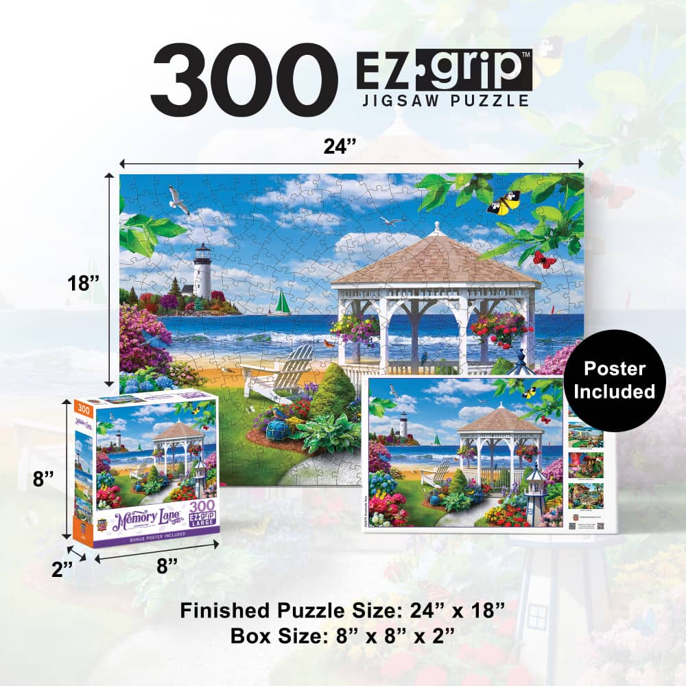 Memory Lane - Oceanside View 300 Piece EZ Grip Jigsaw Puzzle - Image 5