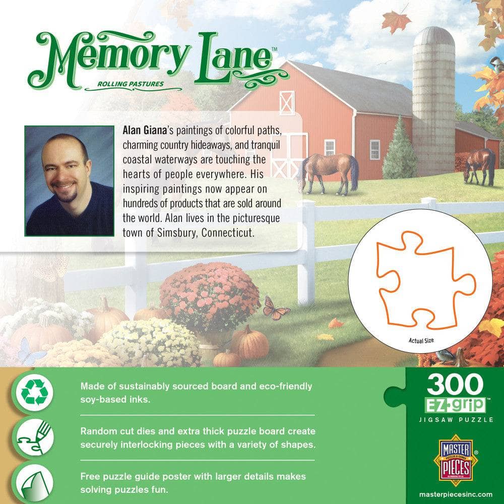 Memory Lane - Rolling Pastures 300 Piece EZ Grip Jigsaw Puzzle - Image 3