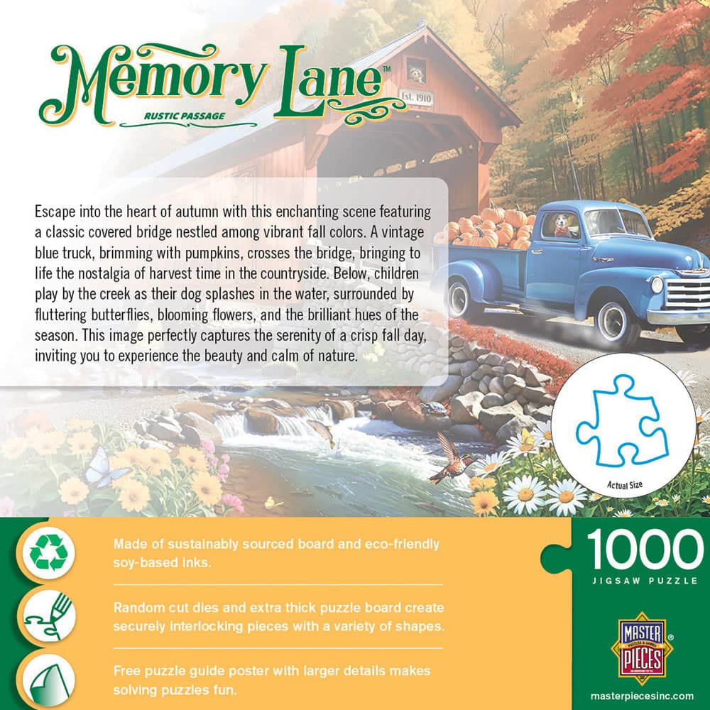 Memory Lane - Rustic Passage 1000 Piece Jigsaw Puzzle - Image 3