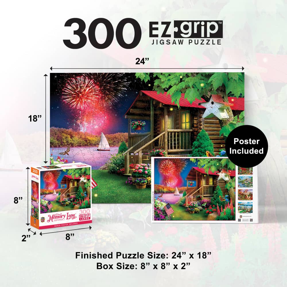 Memory Lane - Summer Celebration 300 Piece EZ Grip Jigsaw Puzzle - Image 5