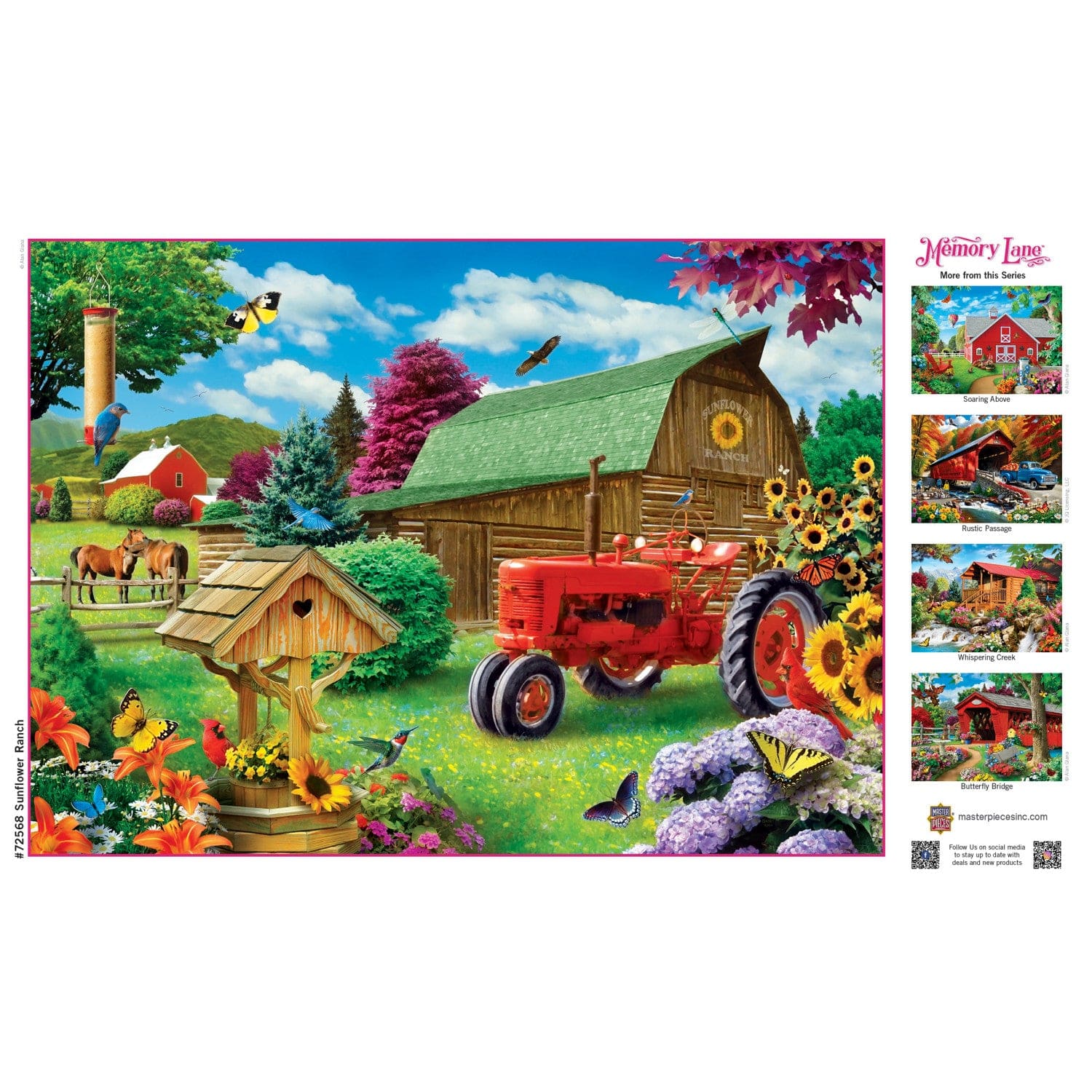 Memory Lane - Sunflower Ranch 1000 Piece Jigsaw Puzzle - Image 4