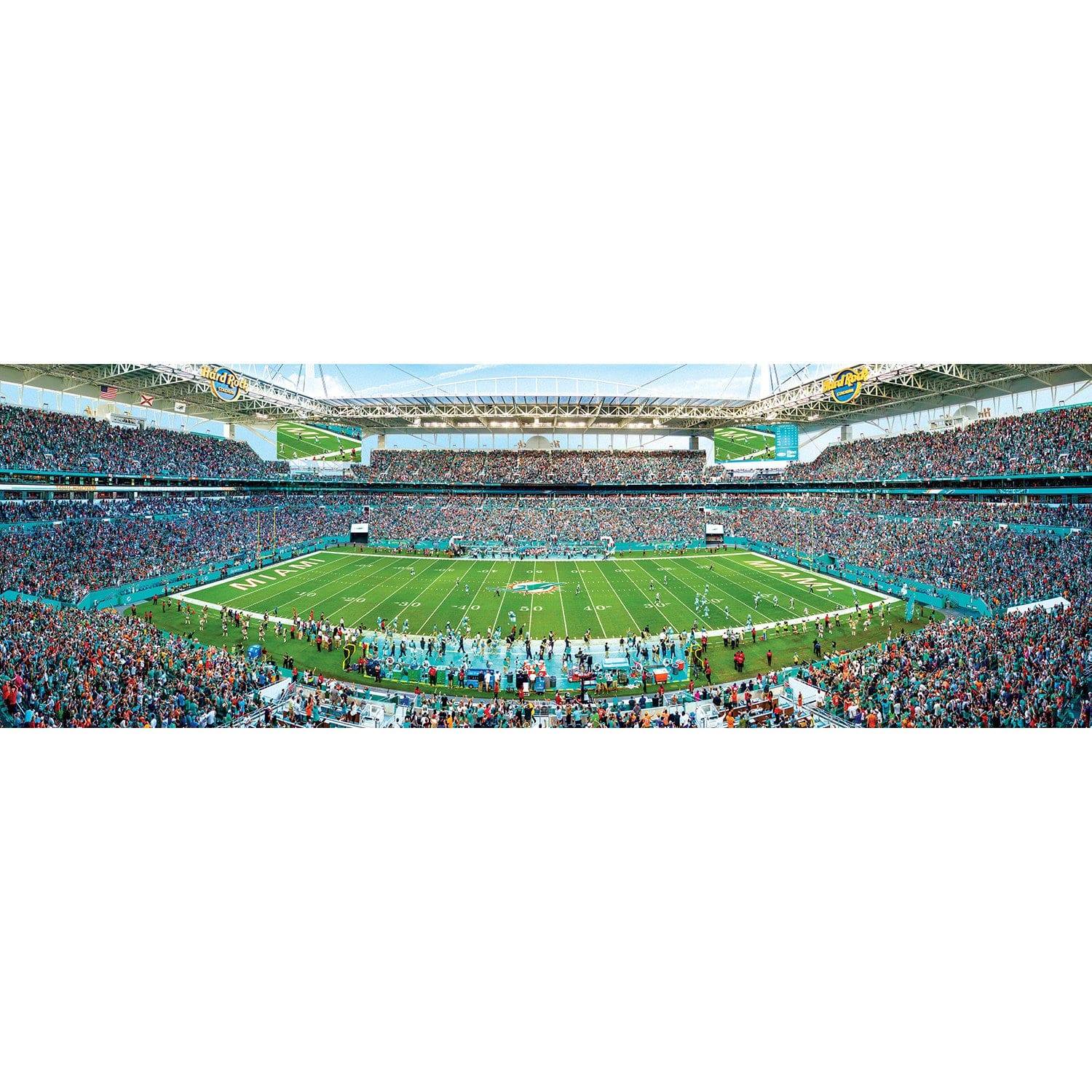 Miami Dolphins - 1000 Piece Panoramic Jigsaw Puzzle - Image 2