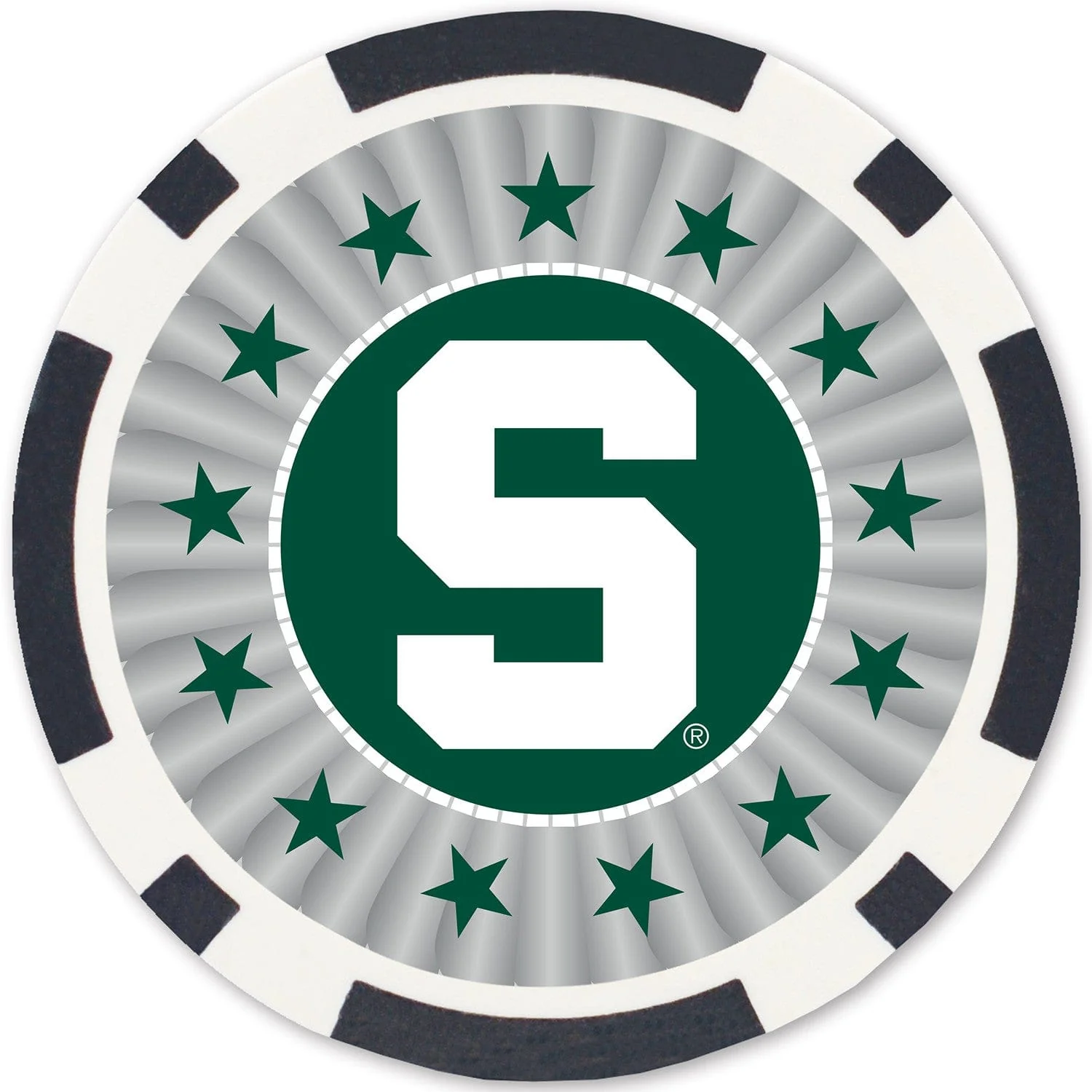 Michigan State Spartans 100 Piece Poker Chips - Image 3