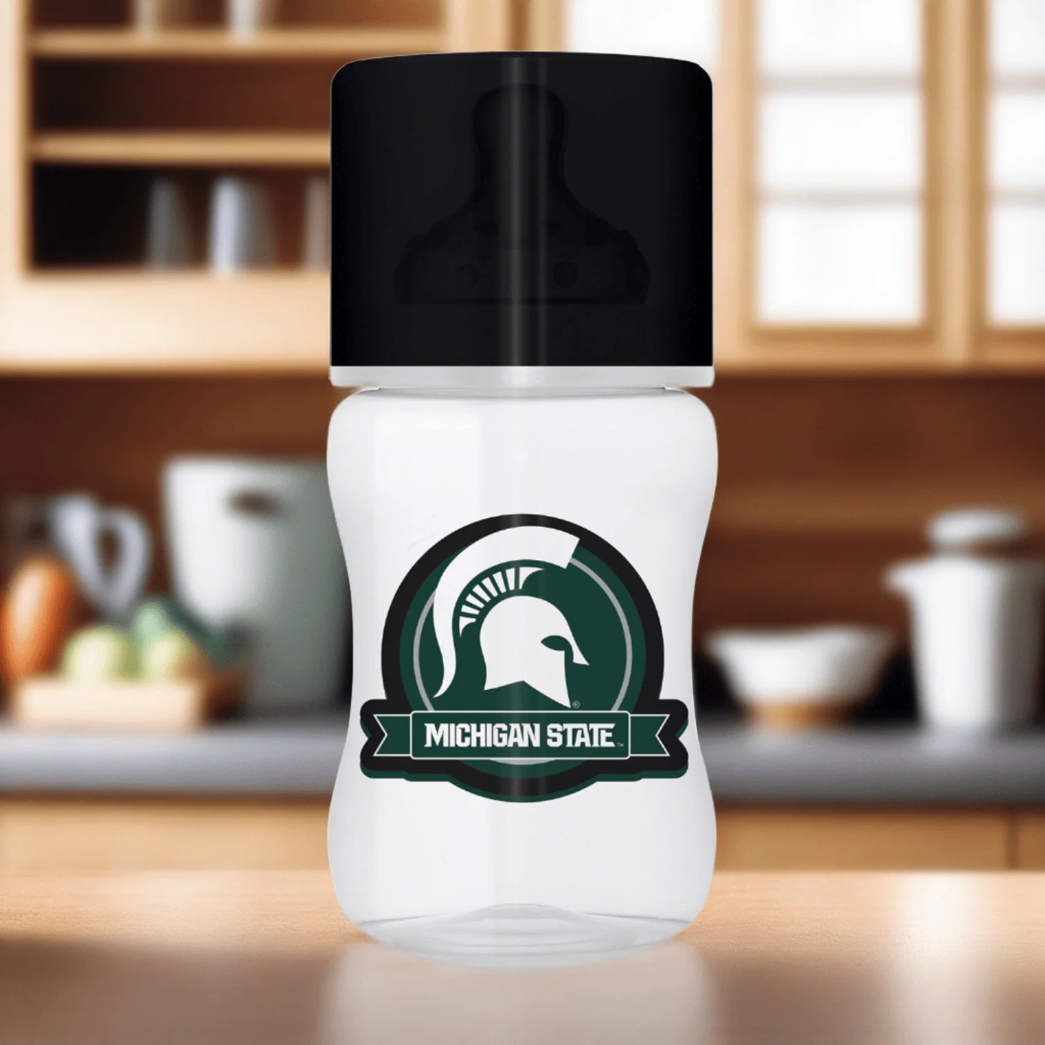Michigan State Spartans - Baby Bottle 9oz - Image 2
