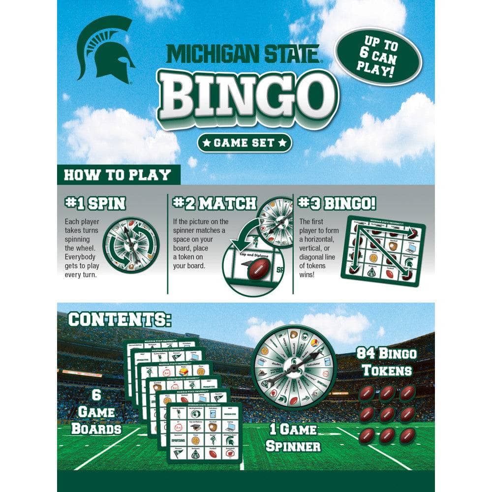 Michigan State Spartans NCAA Bingo Game - Image 3