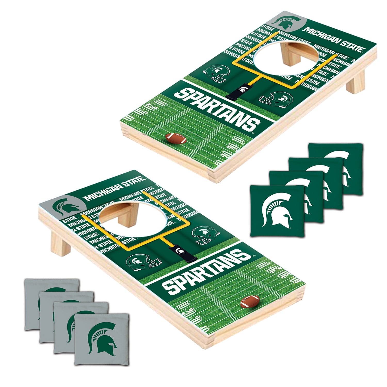 Michigan State Spartans - NCAA Tabletop Cornhole - Image 2