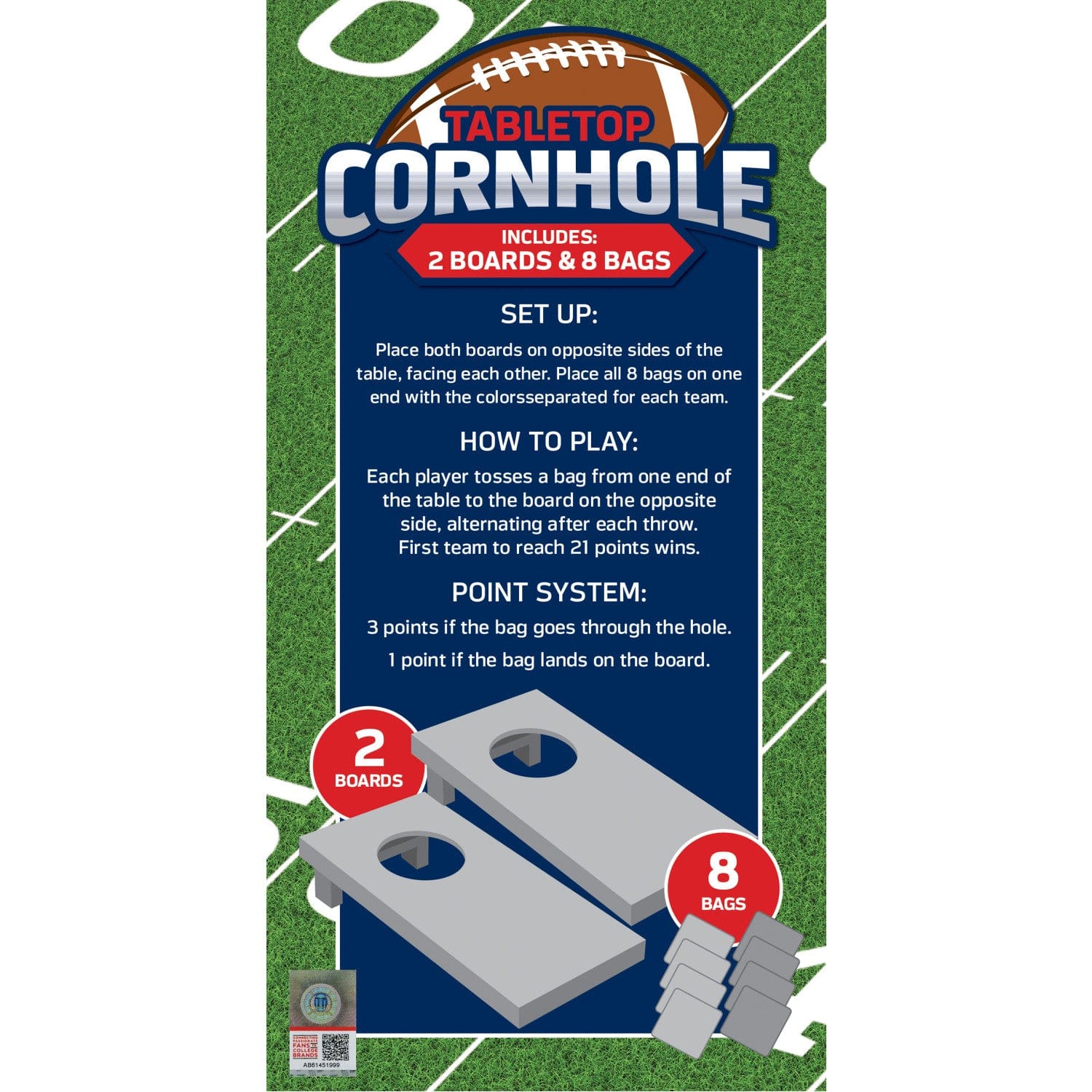Michigan State Spartans - NCAA Tabletop Cornhole - Image 3