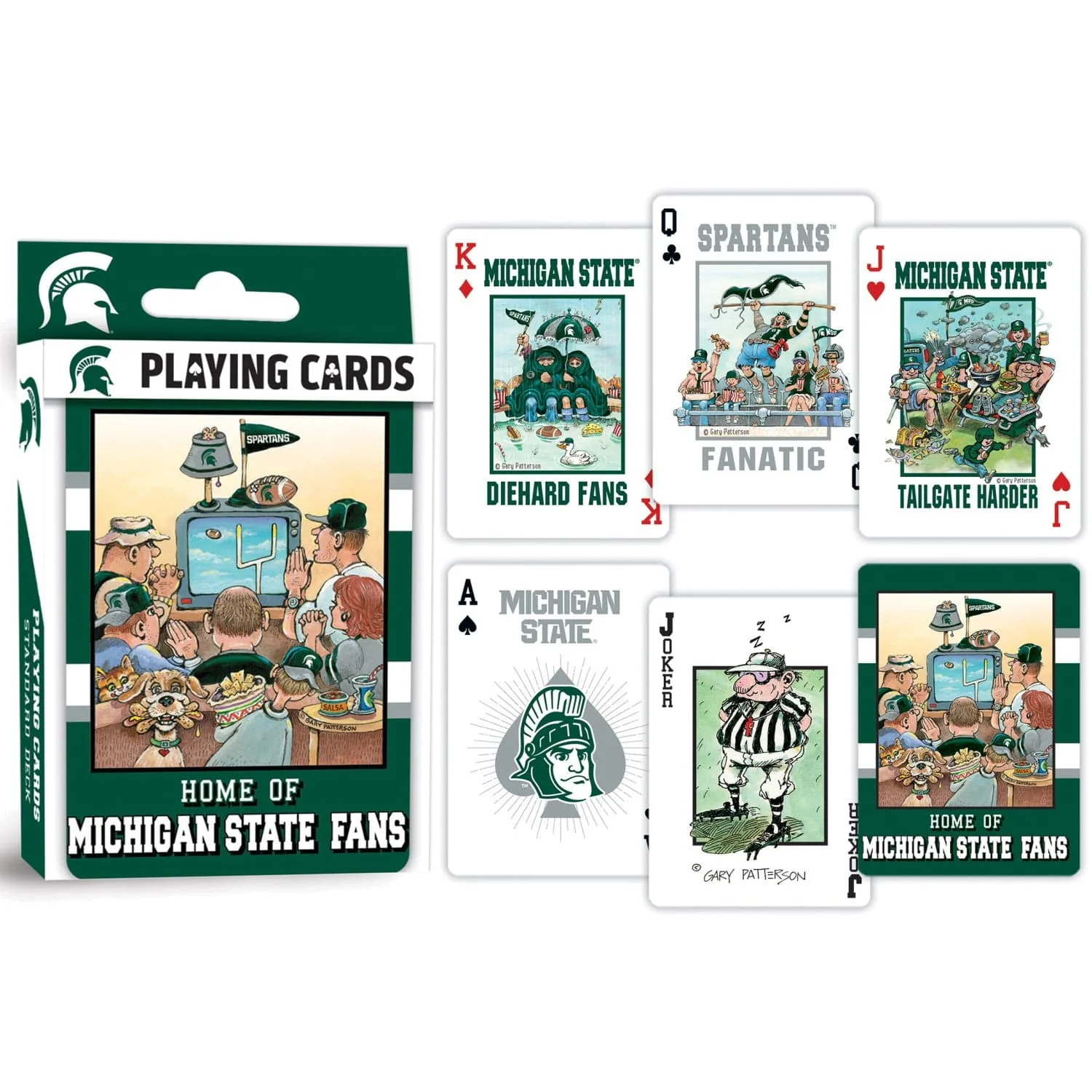 Michigan State Spartans Fan Deck Playing Cards - 54 Card Deck - Image 3