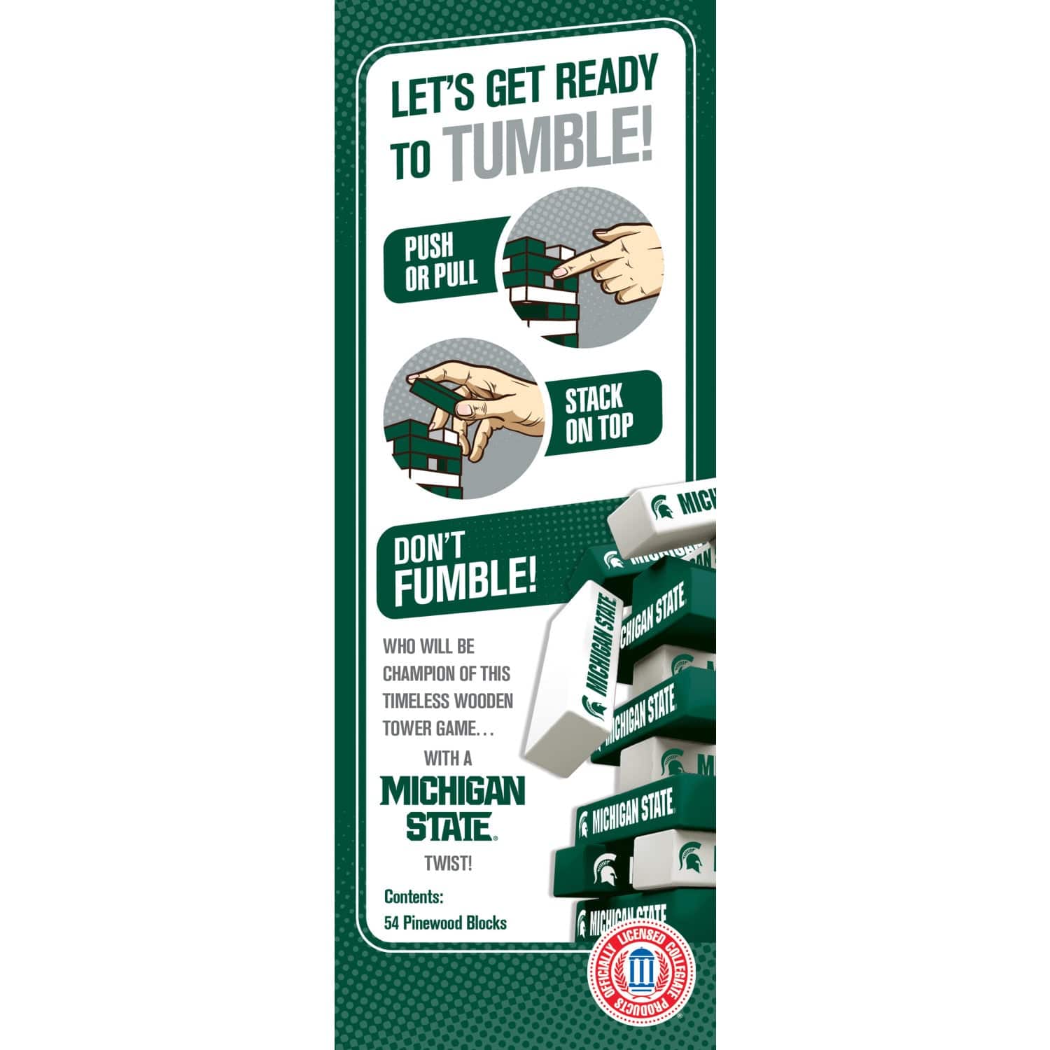 Michigan State Spartans Tumble Tower - Image 3
