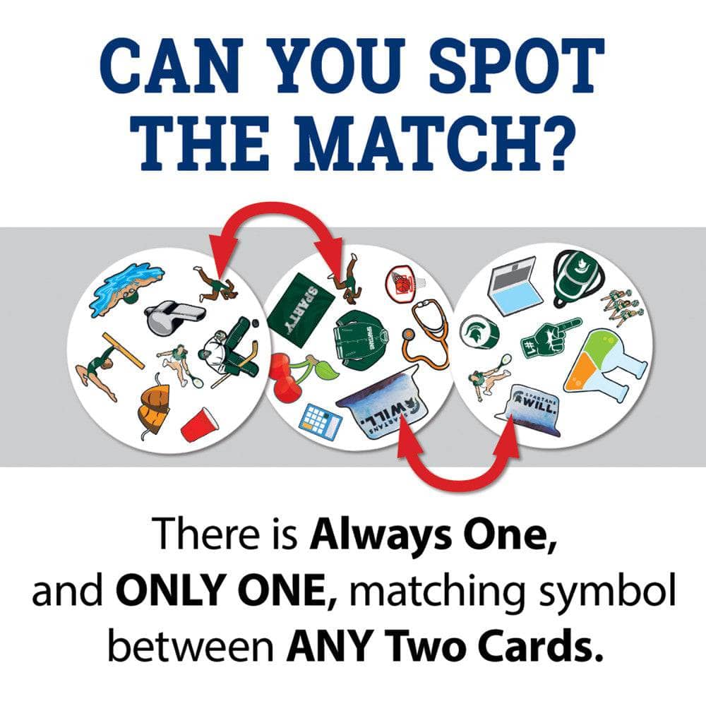 Michigan State Spartans Spot It! Card Game - Image 2