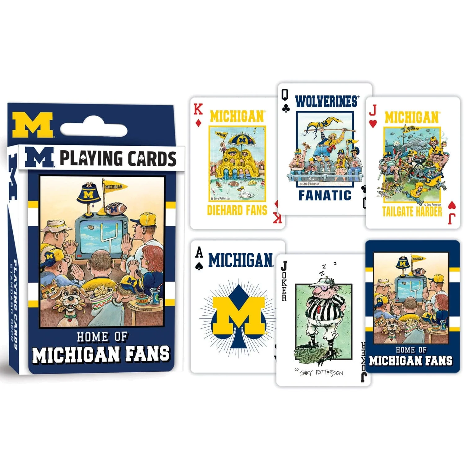 Michigan Wolverines Fan Deck Playing Cards - 54 Card Deck - Image 3