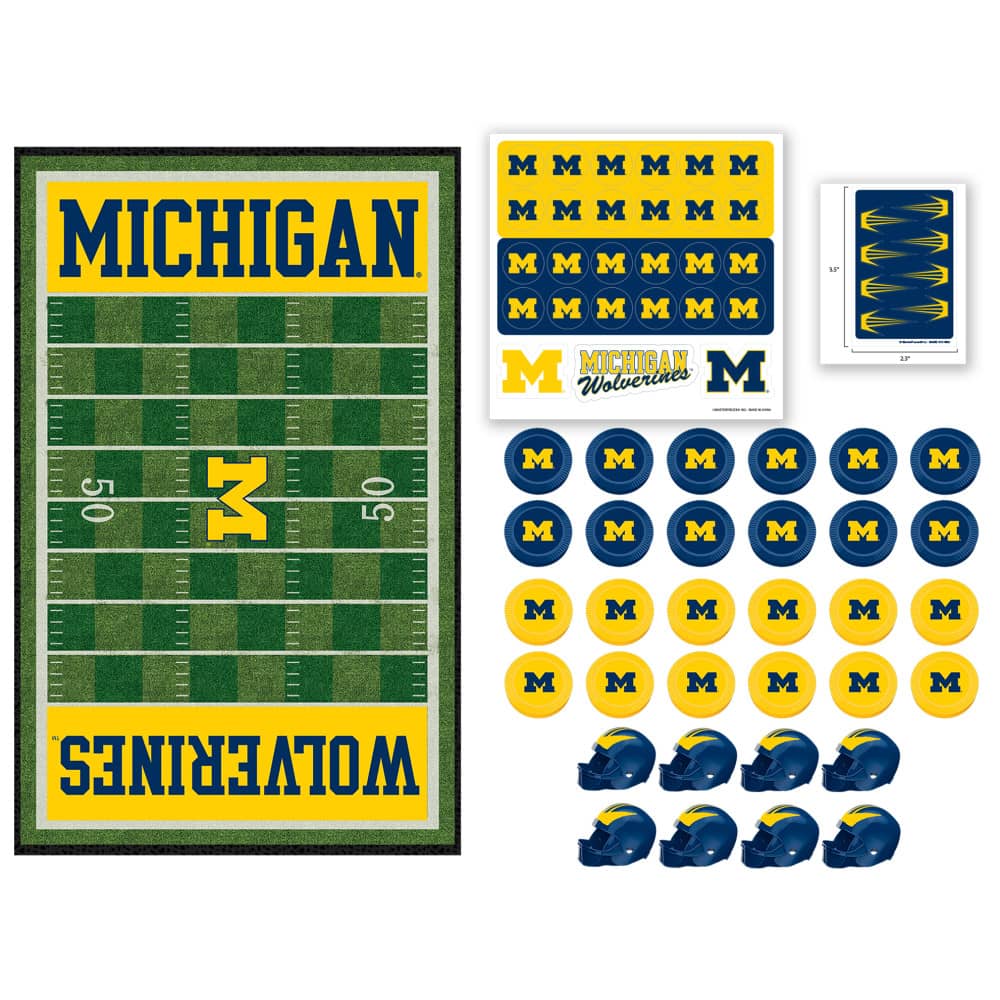 Michigan Wolverines Checkers Board Game - Image 2