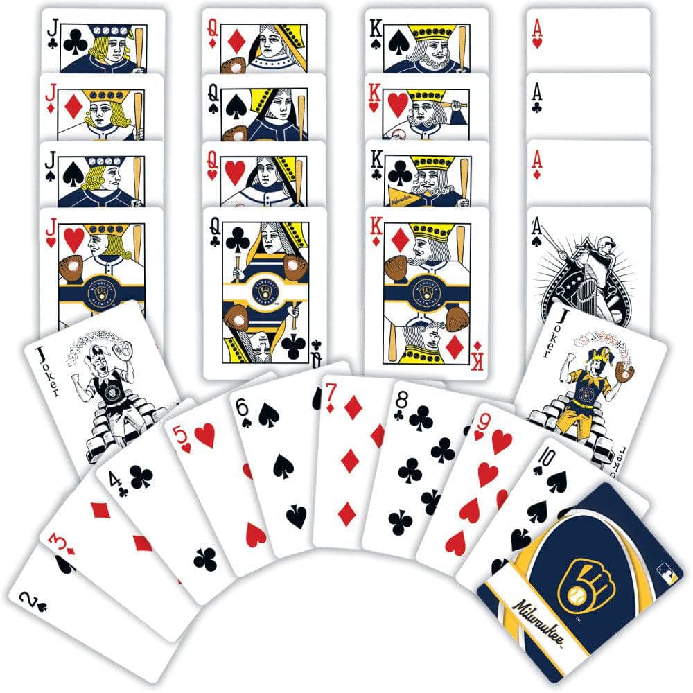 Milwaukee Brewers Playing Cards - 54 Card Deck - Image 2