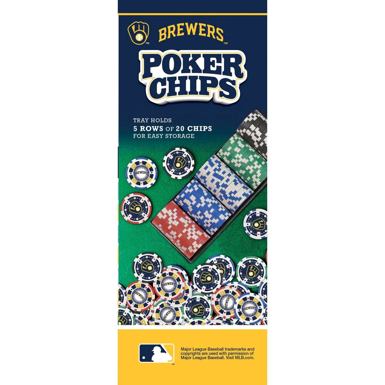 Milwaukee Brewers 100 Piece Poker Chips - Image 4