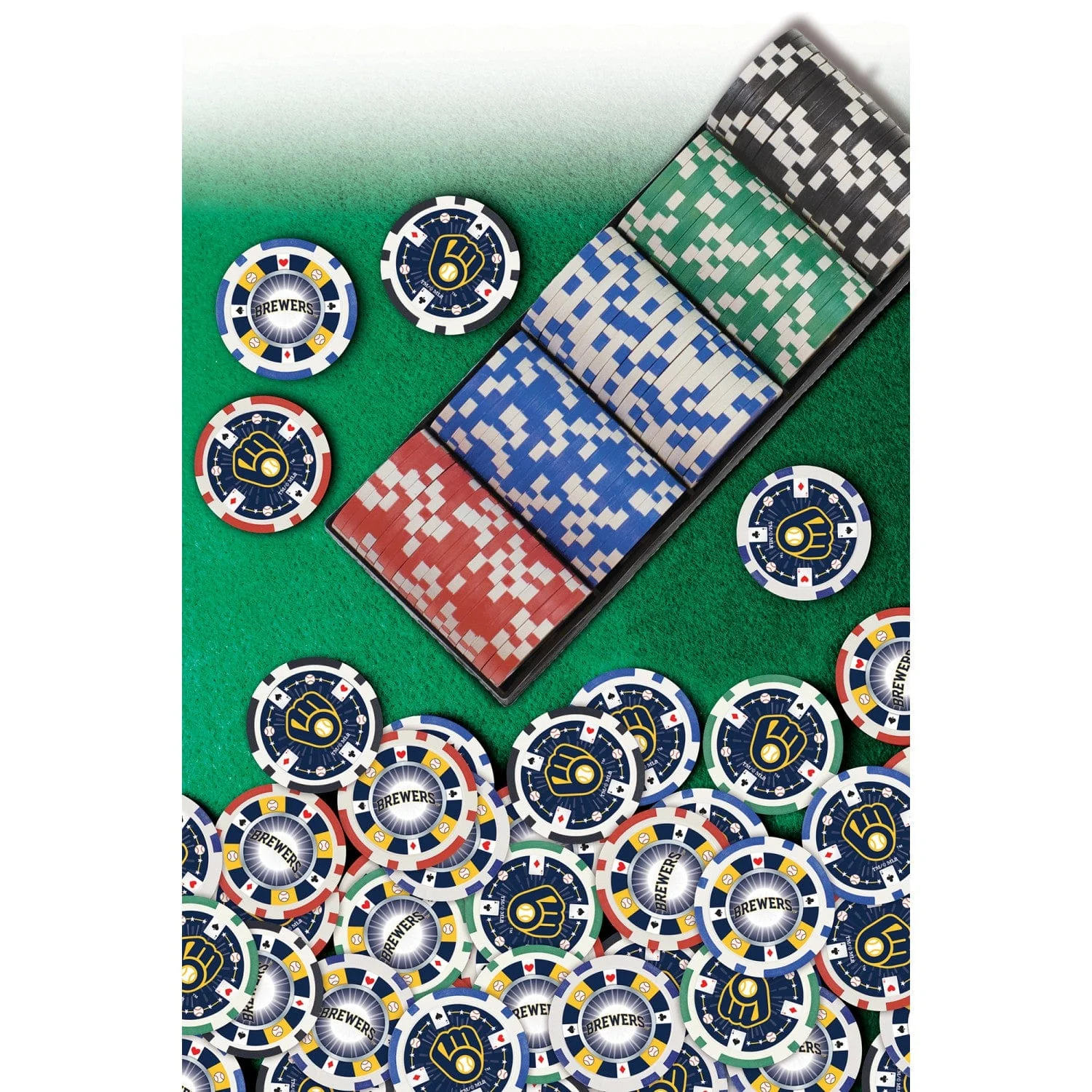 Milwaukee Brewers 100 Piece Poker Chips - Image 5