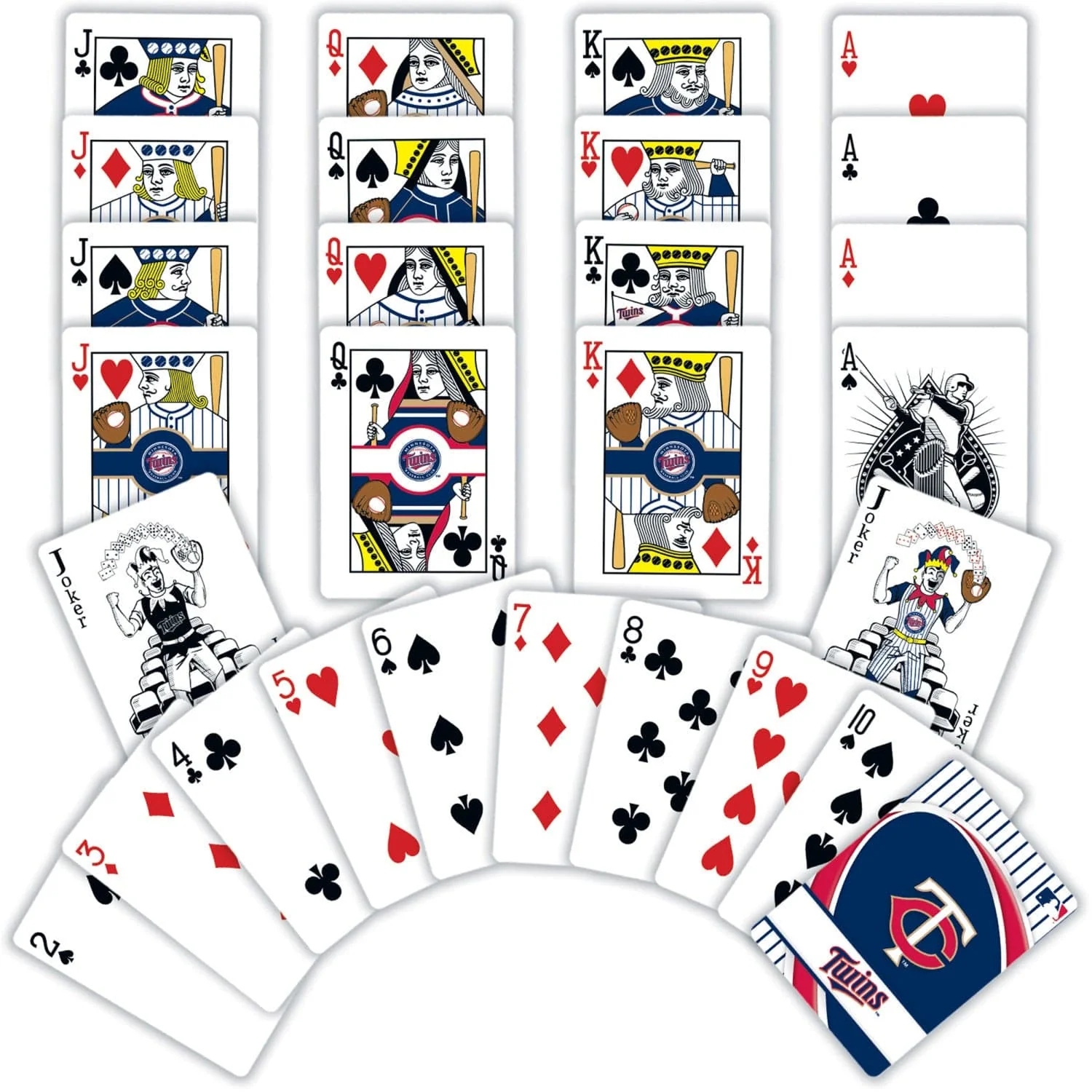 Minnesota Twins Playing Cards - 54 Card Deck - Image 2