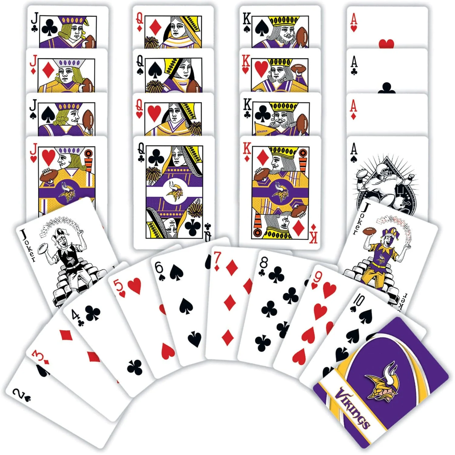 Minnesota Vikings Playing Cards - 54 Card Deck - Image 2