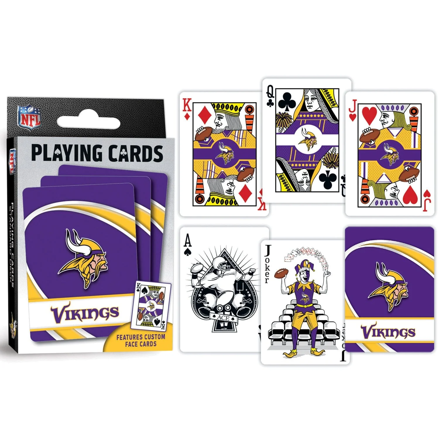 Minnesota Vikings Playing Cards - 54 Card Deck - Image 3
