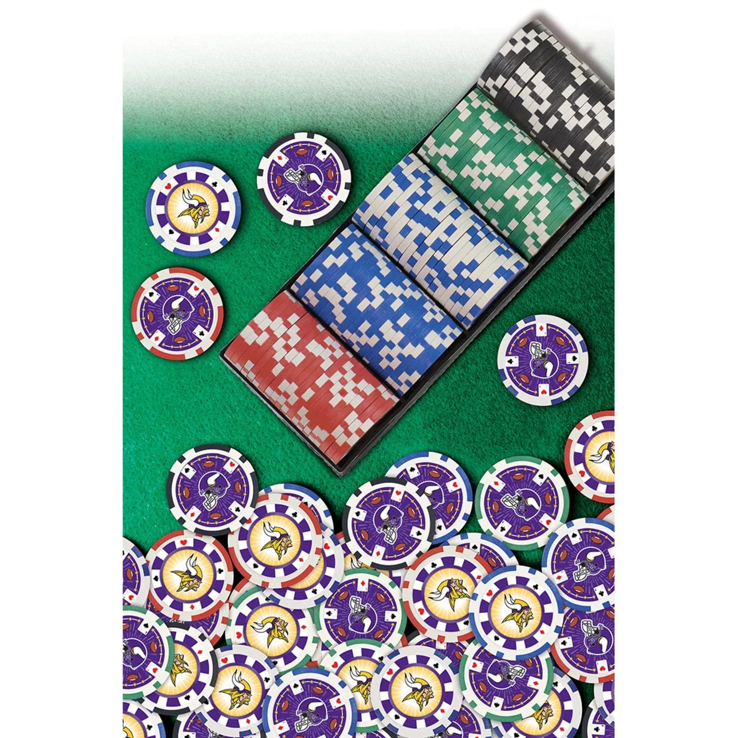 Minnesota Vikings 100 Piece Poker Chips - Image 5