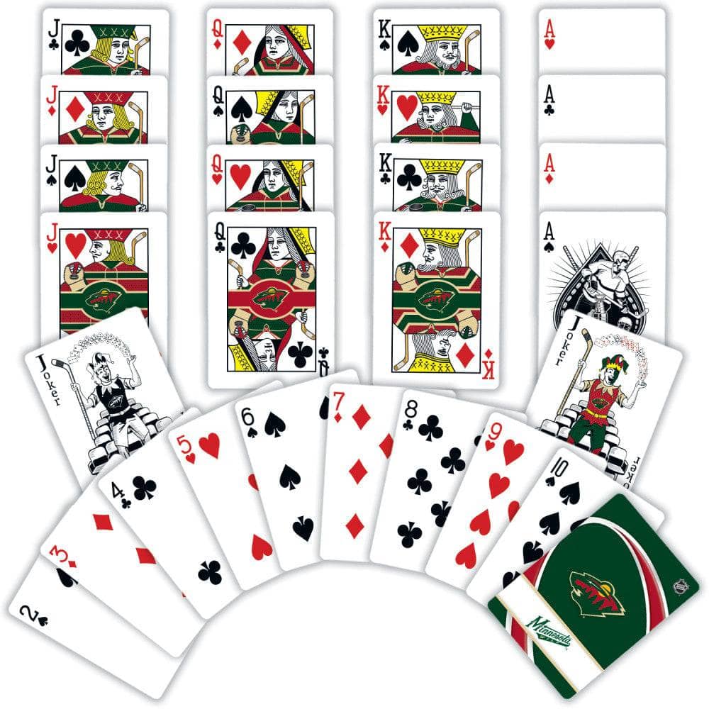 Minnesota Wild Playing Cards - 54 Card Deck - Image 2