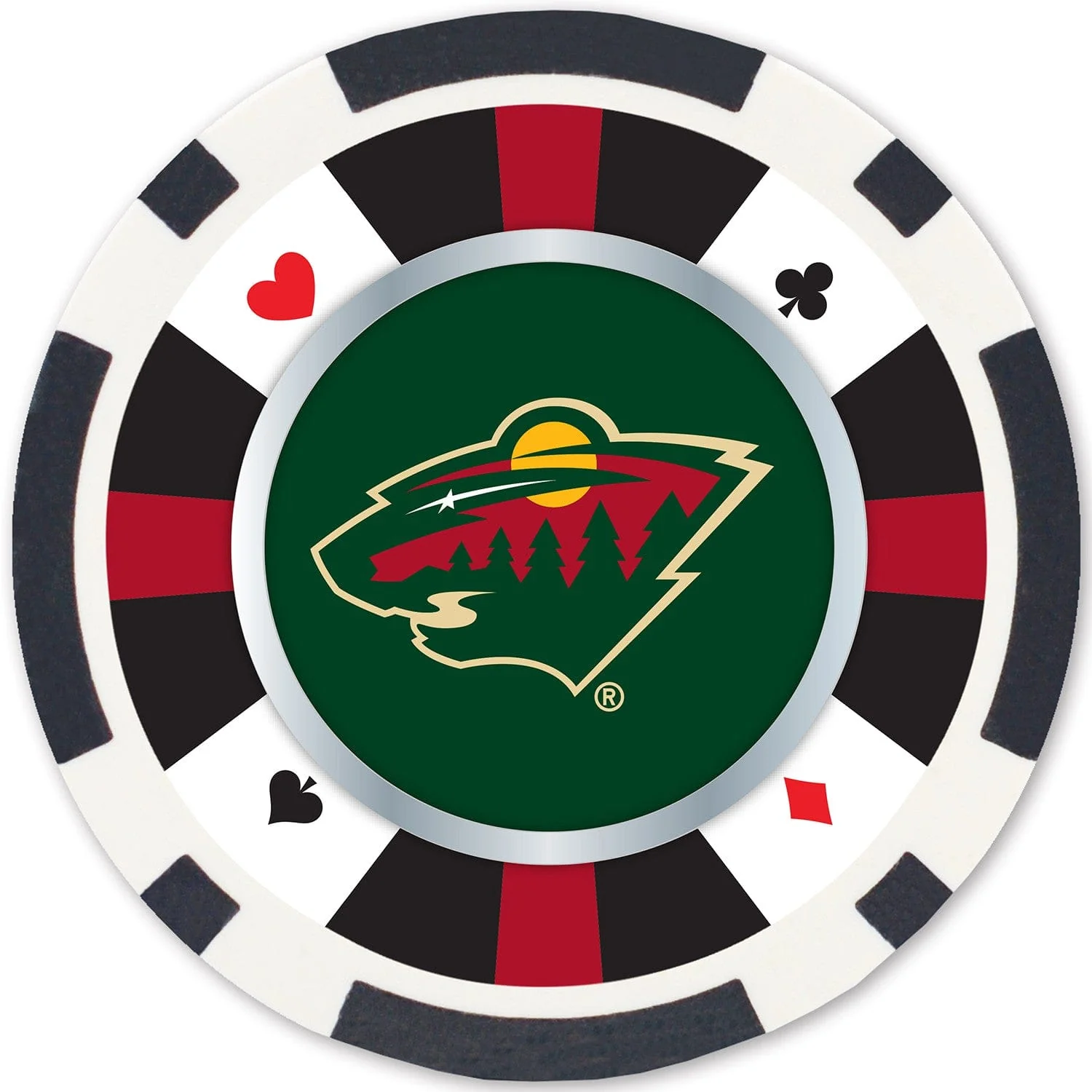 Minnesota Wild 100 Piece Poker Chips - Image 2