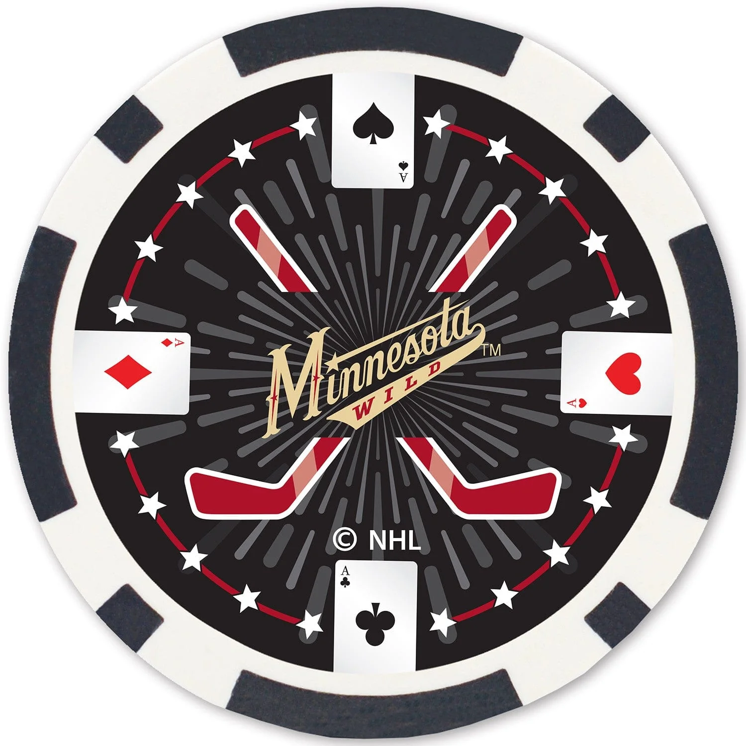 Minnesota Wild 100 Piece Poker Chips - Image 3