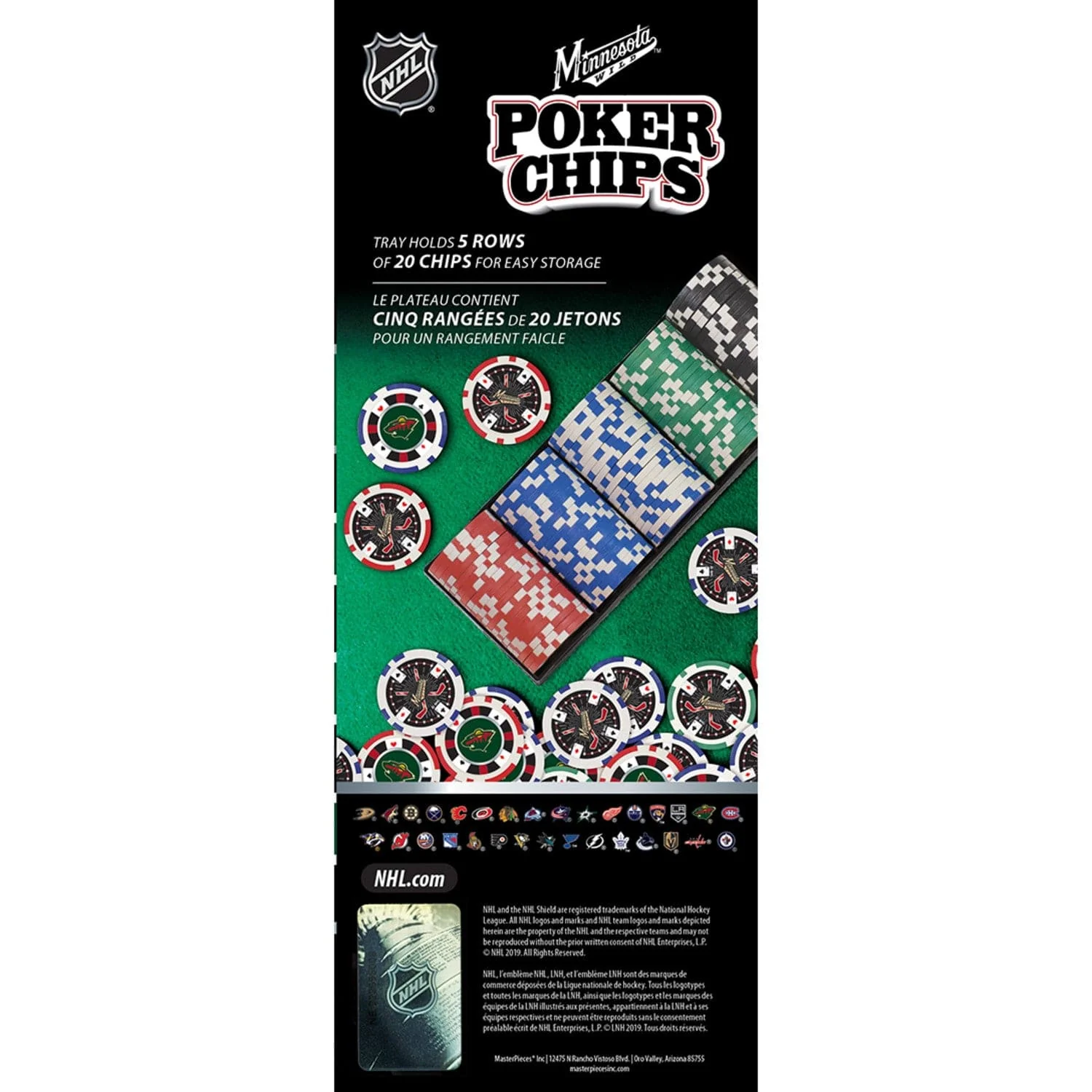 Minnesota Wild 100 Piece Poker Chips - Image 4