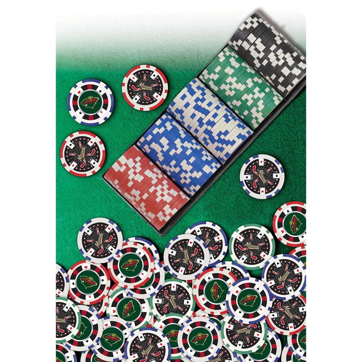 Minnesota Wild 100 Piece Poker Chips - Image 5